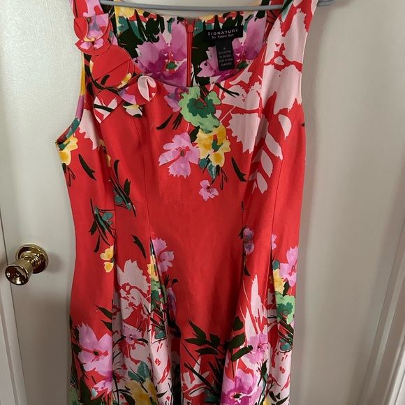 Robbie Bee coral & pink tropical dress - Picture 6 of 6